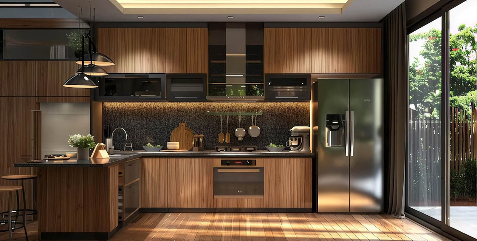 Chandra Steel House Interior and Modular Kitchen Work